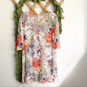 🛍Yi Kiang Floral Tunic